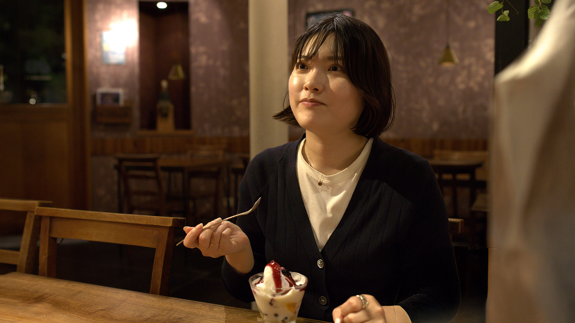 ブルーベリーパフェ美味しい4