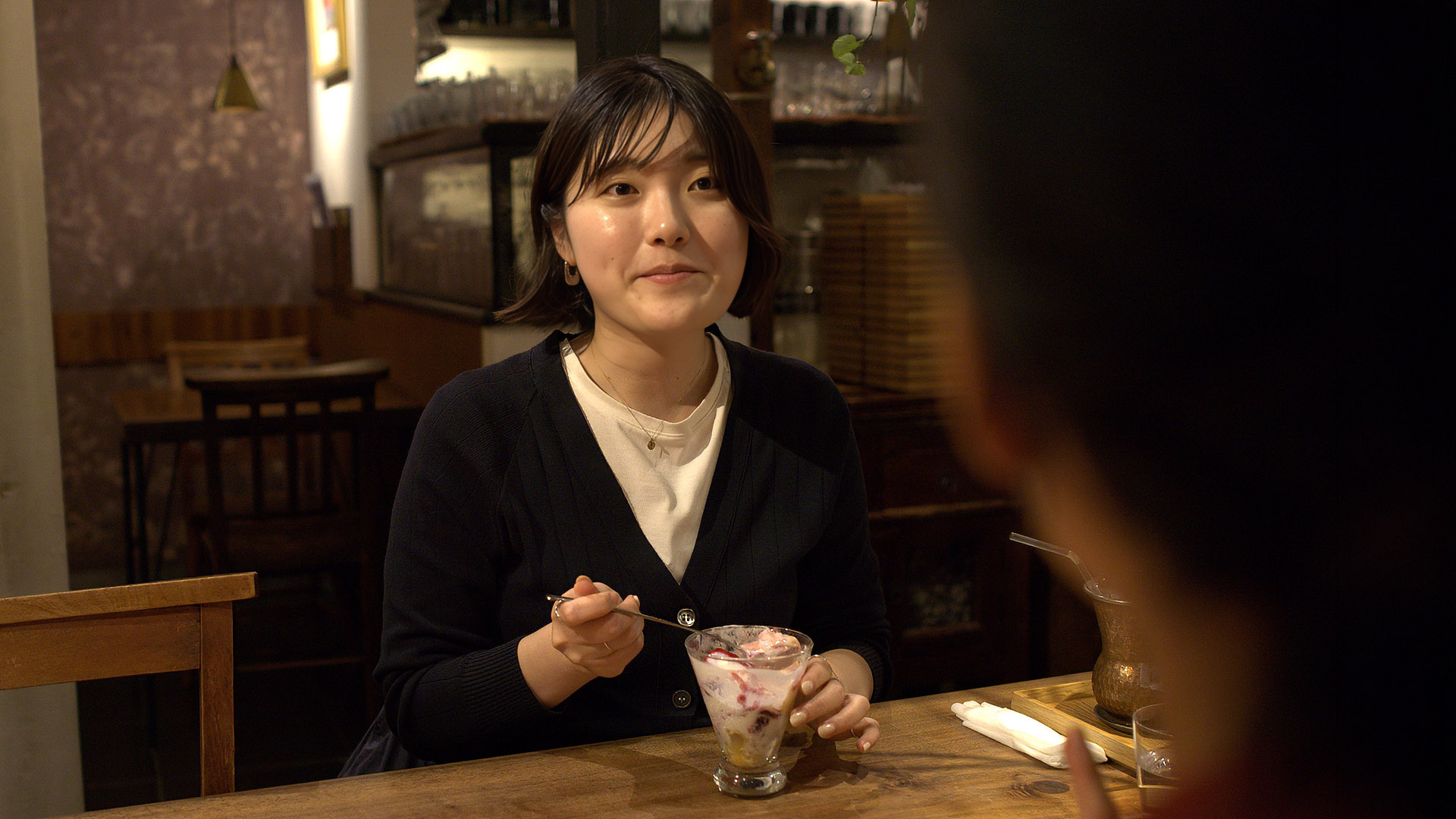 ブルーベリーパフェ美味しい5